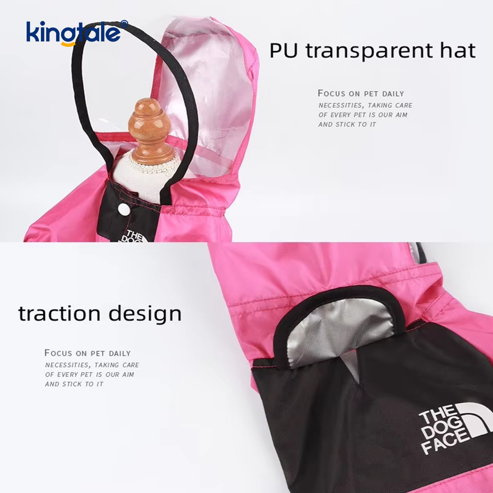 Capa de chuva de poliéster para cachorro