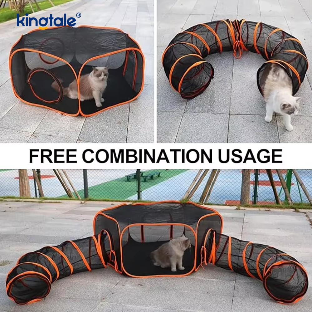 Brinquedos para gatos com tubo de túnel para gatos de estimação dobráveis
