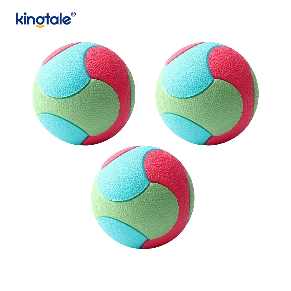 Bola de brinquedo para animais de estimação - Bola TPR sólida com cor bloqueada