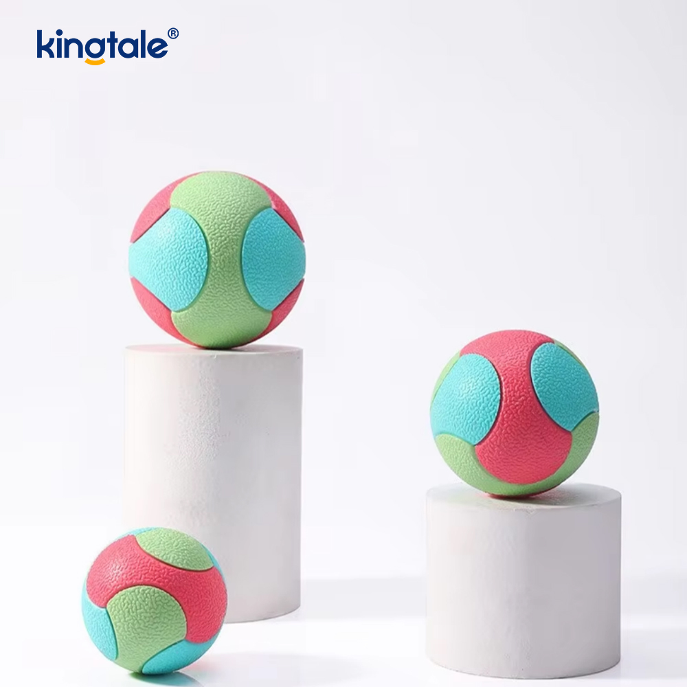 Bola de brinquedo para animais de estimação - Bola TPR sólida com cor bloqueada