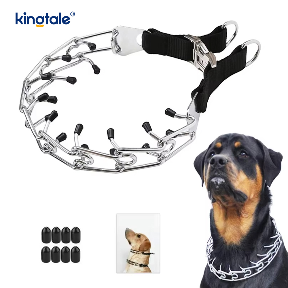 Coleira para cachorro com fivela de metal