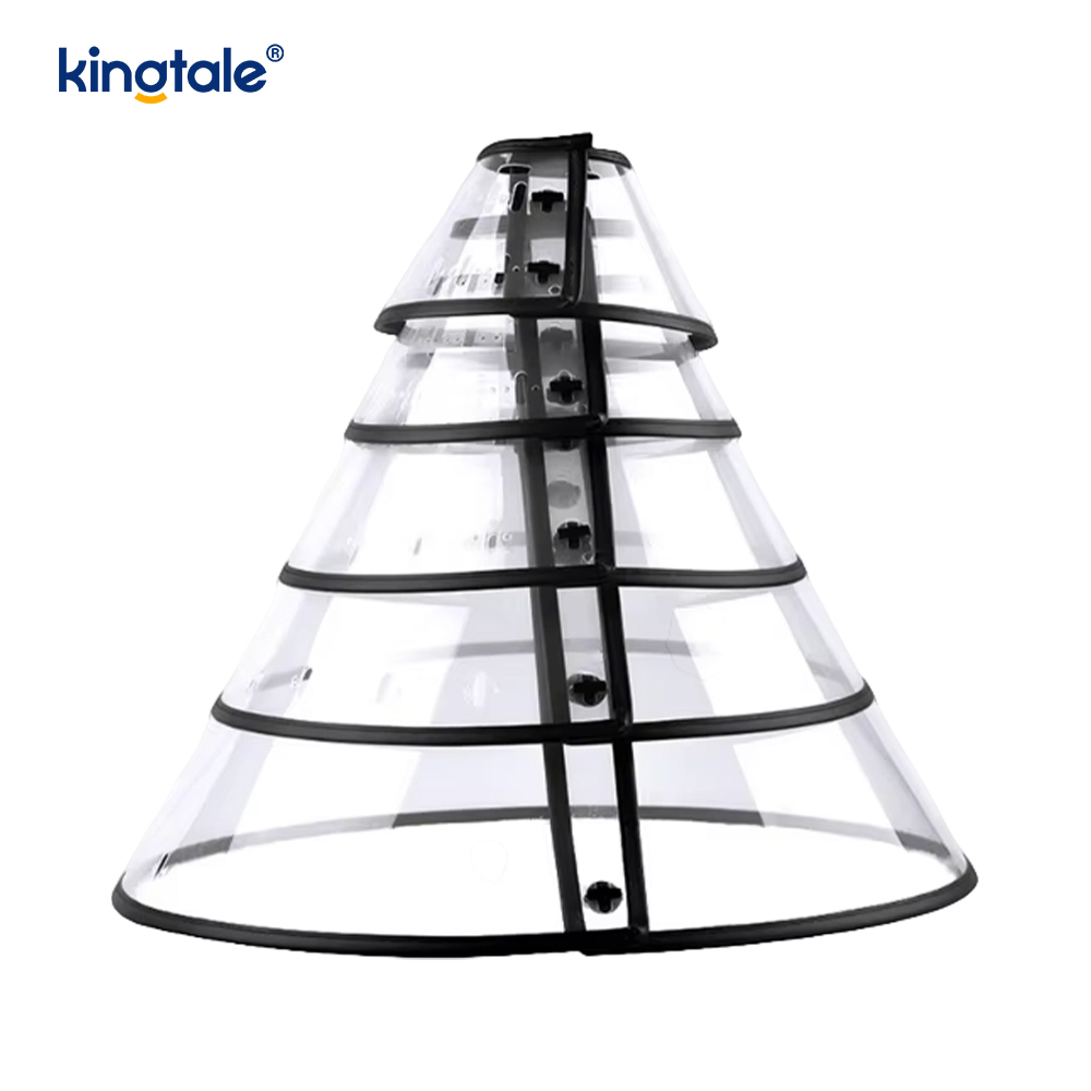 Coleira ajustável macia para recuperação de animais de estimação, para cães e gatos, plástico sólido sustentável, personalizado, cone de plástico protetor
