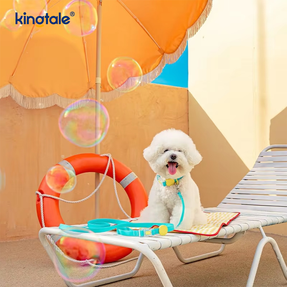 Coleira de cachorro em PVC Macarons