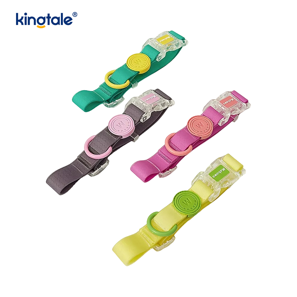 Coleira de cachorro em PVC Macarons
