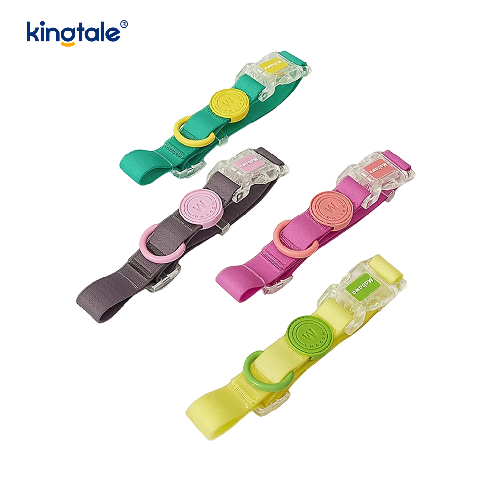 Coleira de cachorro em PVC Macarons