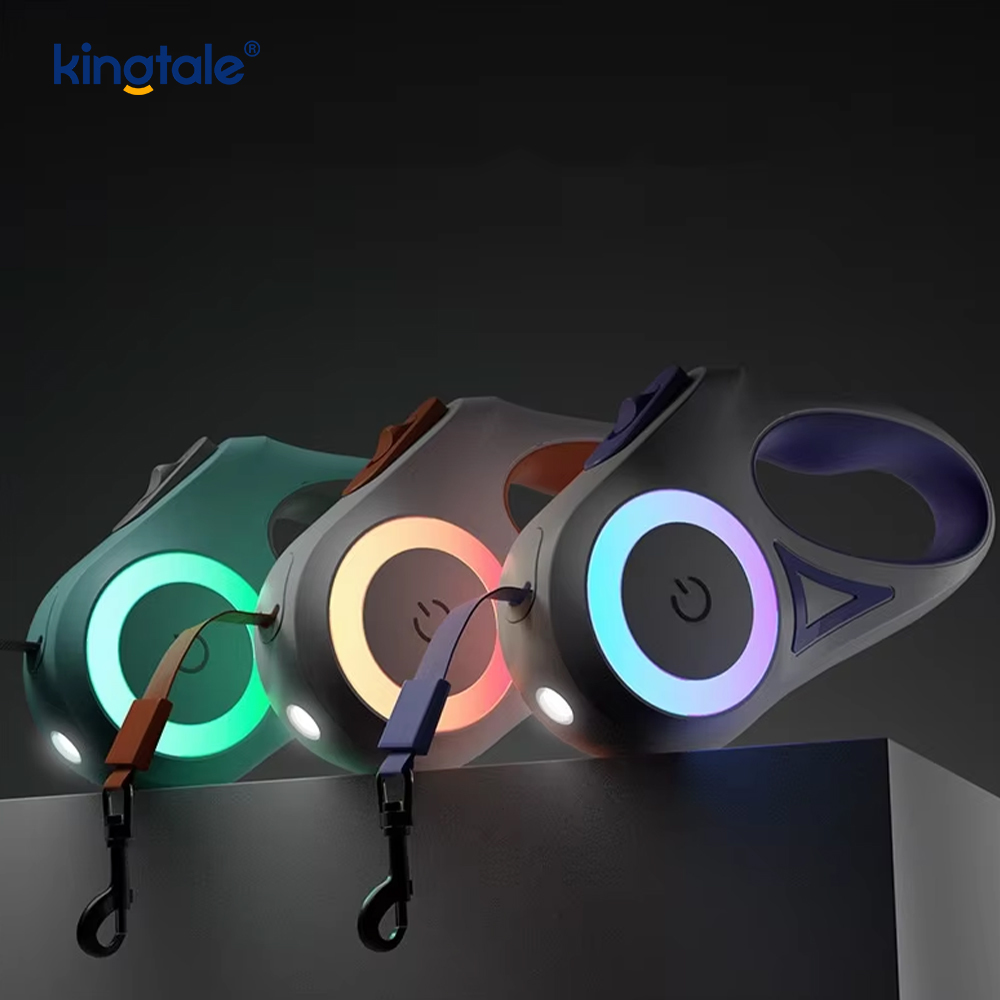 Trela ​​retrátil automática com LED