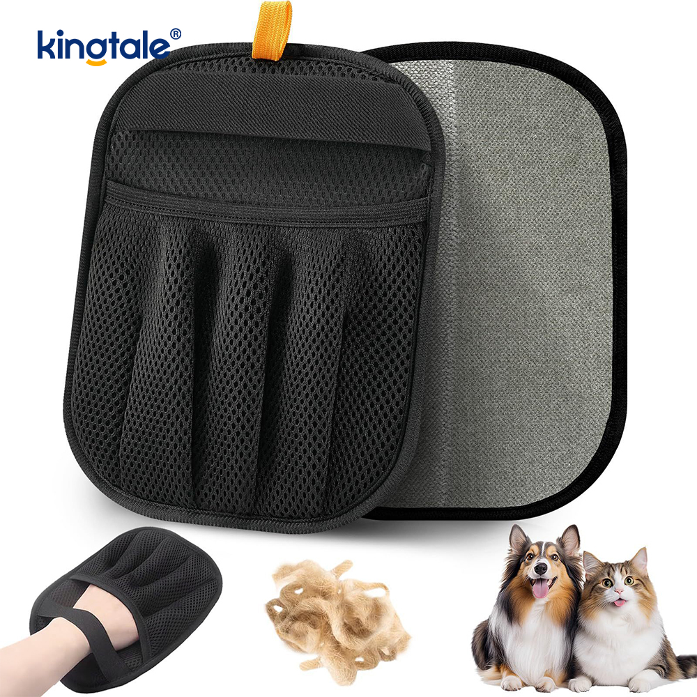 Luva eletrostática com escova mágica para remoção de pelos de animais de estimação para cães e gatos