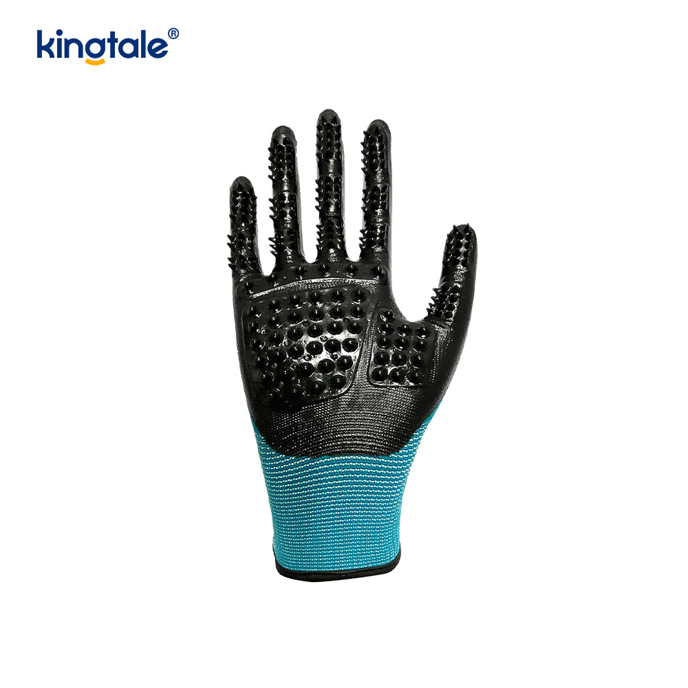 Luva removedora de pêlos de animais de estimação Luva suave para cuidados com animais de estimação Escova Deshedding Glove