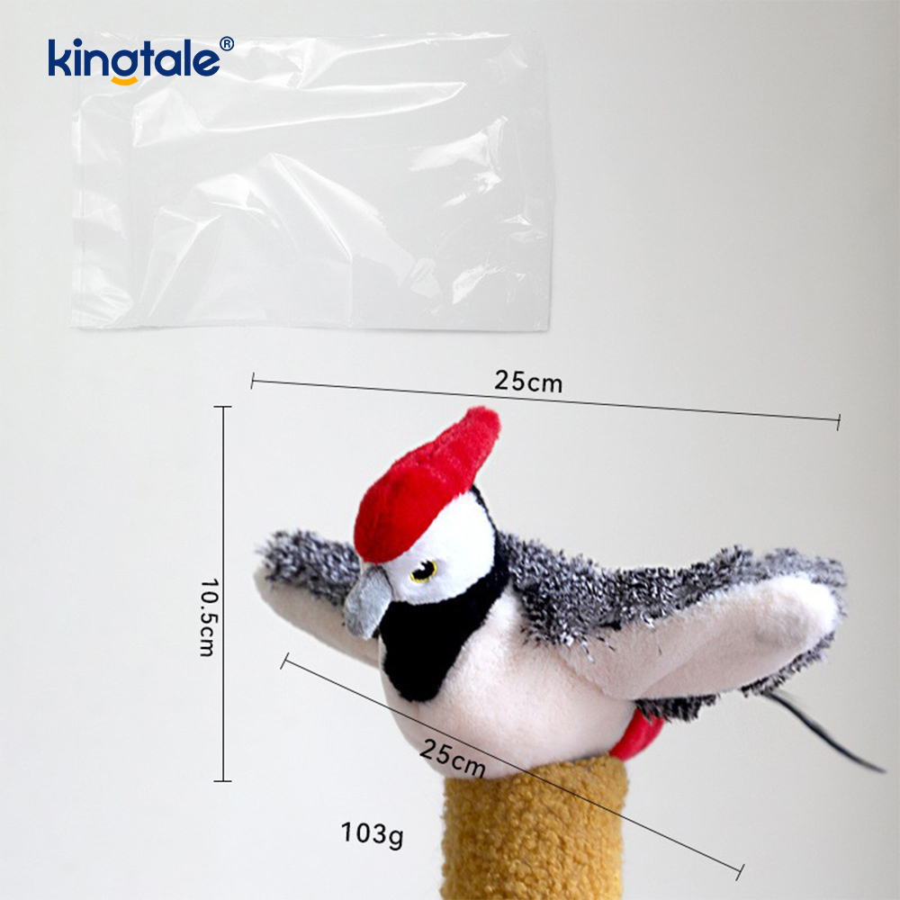 Brinquedo simulado do luxuoso do animal de estimação do pardal para todas as raças gato kicker catnip brinquedos pardal