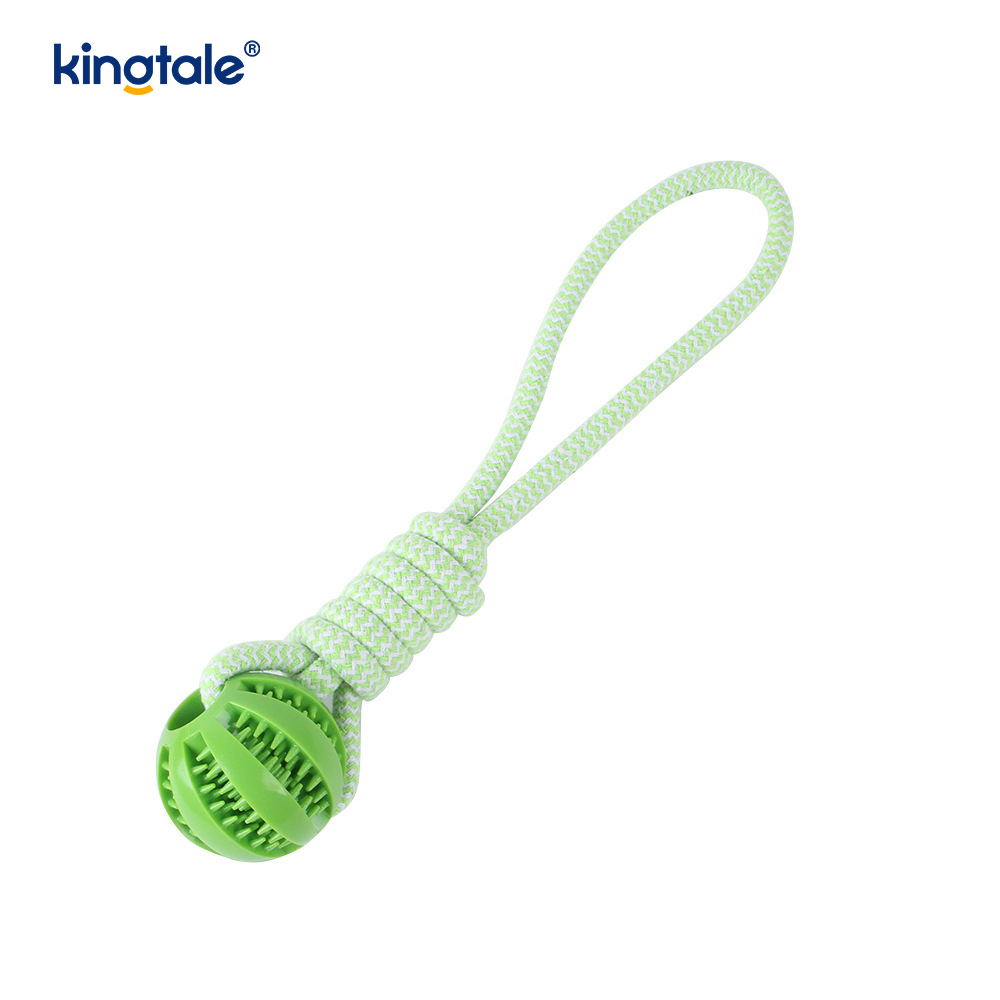 Bola de borracha mastigável extraível para brinquedo de cachorro, interna e externa