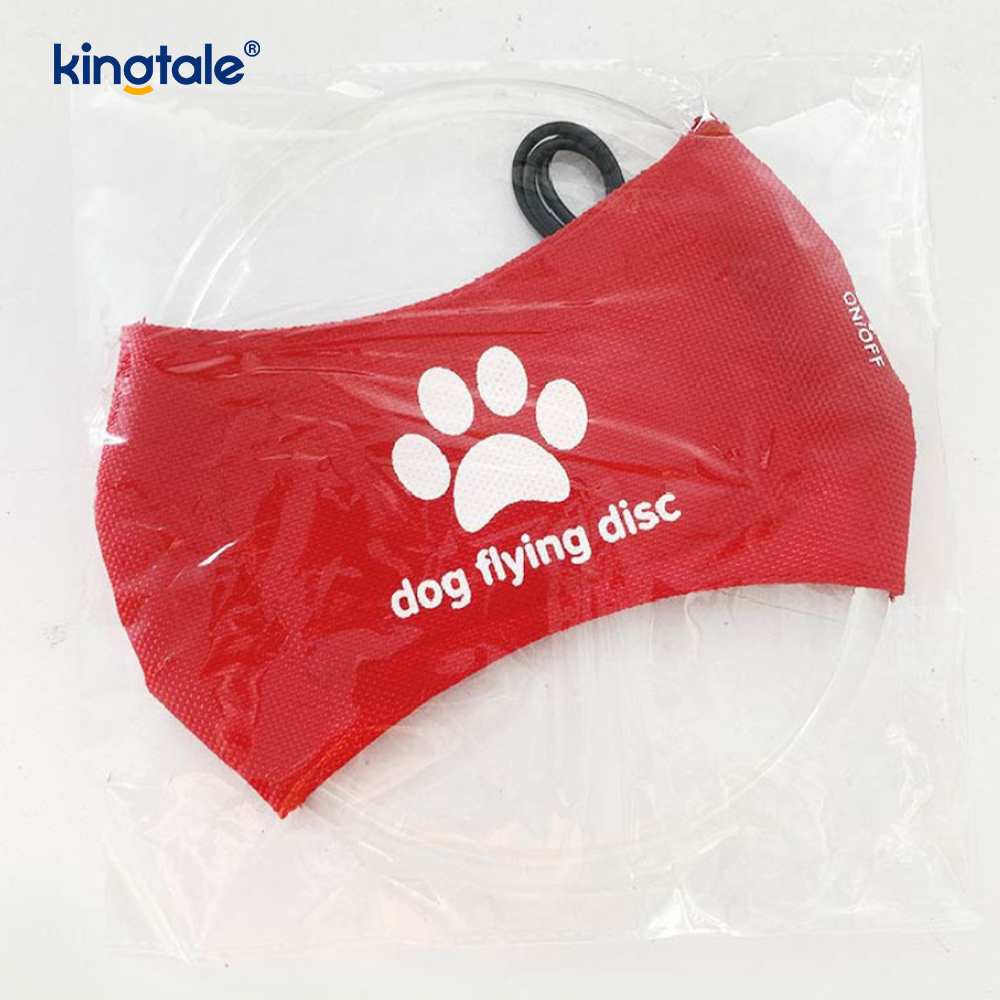 Pet Light-Up Frisbee Alta Visibilidade Iluminado Pet Training Jogando Jogando Para Exercício