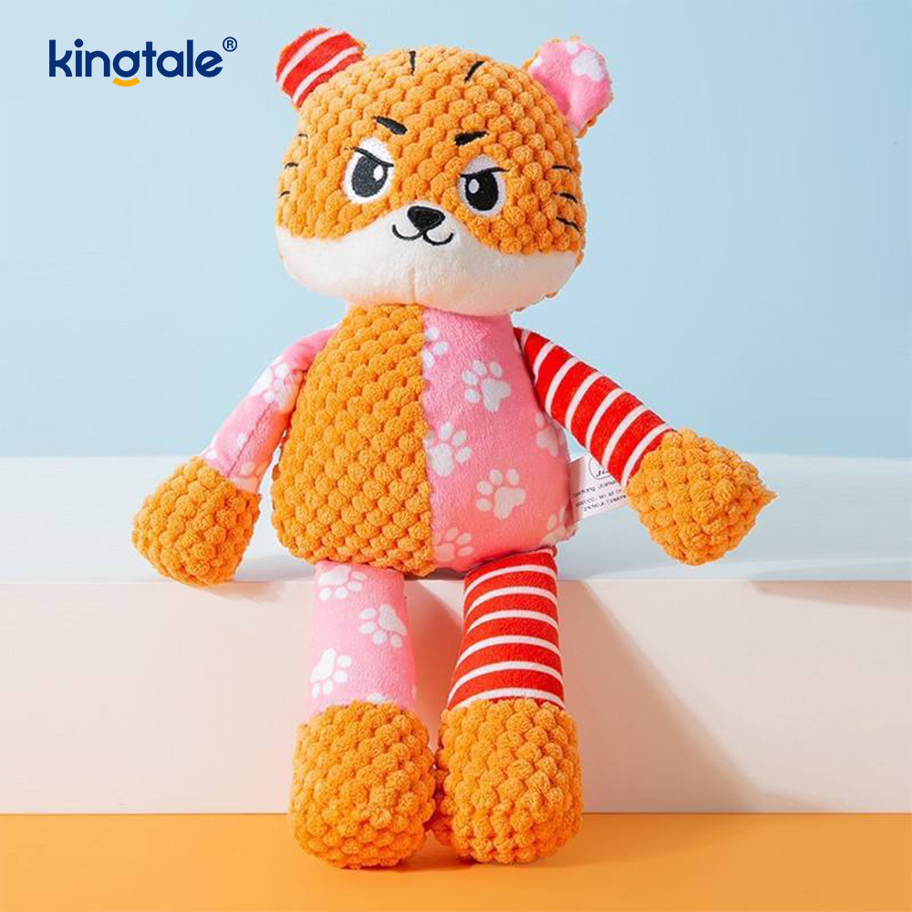 Brinquedo macio do animal de estimação do luxuoso do elefante azul com tela azul lavável à máquina