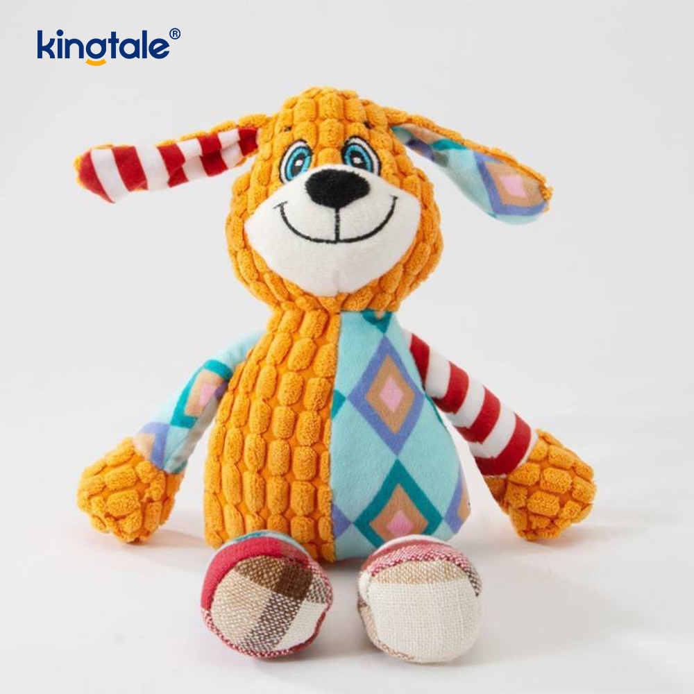 Brinquedo macio do animal de estimação do luxuoso do elefante azul com tela azul lavável à máquina