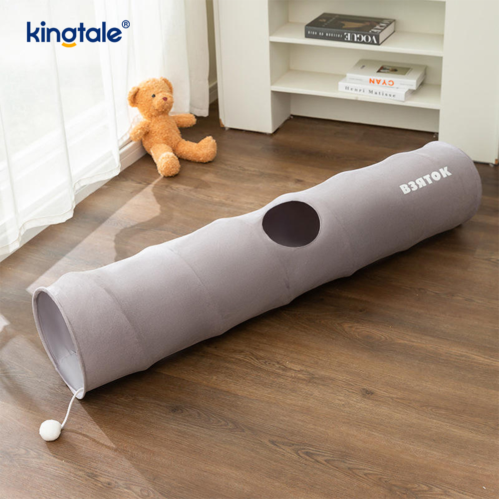 Brinquedo de gato dobrável em linha reta dos desenhos animados túnel de gato unny brinquedo de gato interativo presente para gato