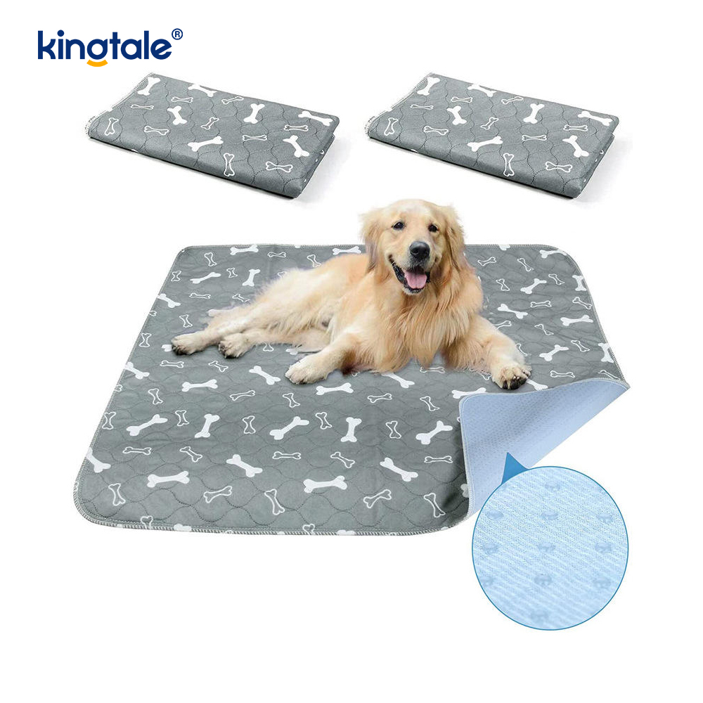 Tapete para troca de animais de estimação, tapete reutilizável para cachorro, almofadas de xixi laváveis ​​e antiderrapantes para cães