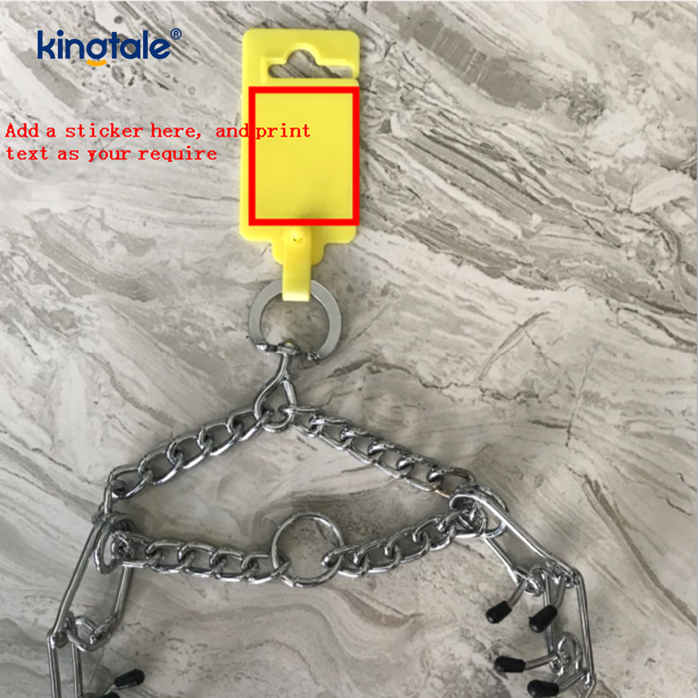 Coleiras de estrangulamento para animais de estimação, aço carbono, metal, coleira de treinamento para cães