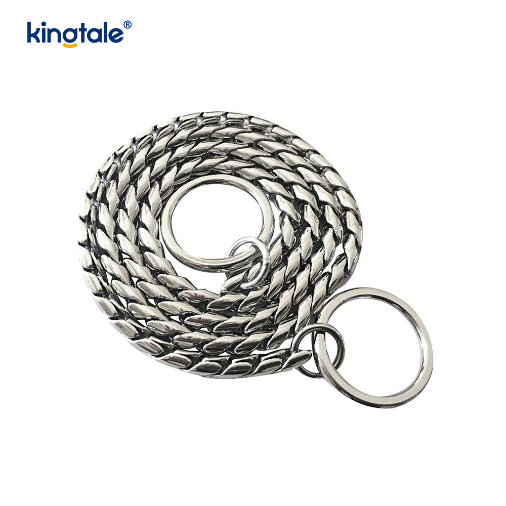 Coleira de cobre pura para cães cobra de metal para cães pequenos e médios