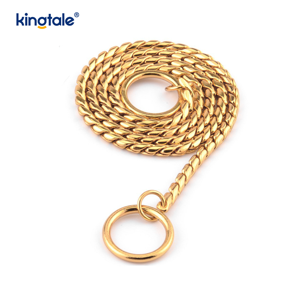 Coleira de cobre pura para cães cobra de metal para cães pequenos e médios