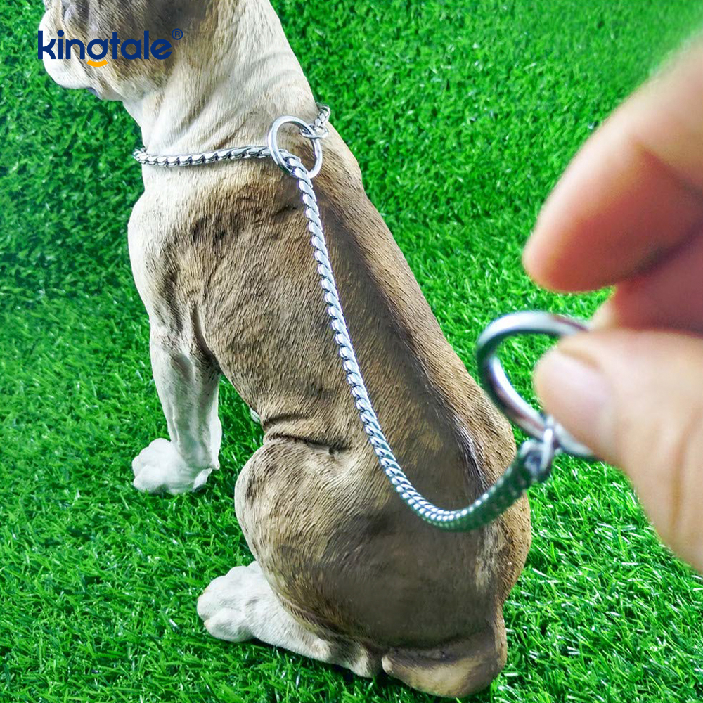 Coleira de cobre pura para cães cobra de metal para cães pequenos e médios