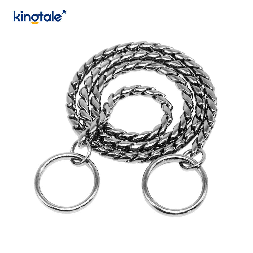 Coleira de cobre pura para cães cobra de metal para cães pequenos e médios