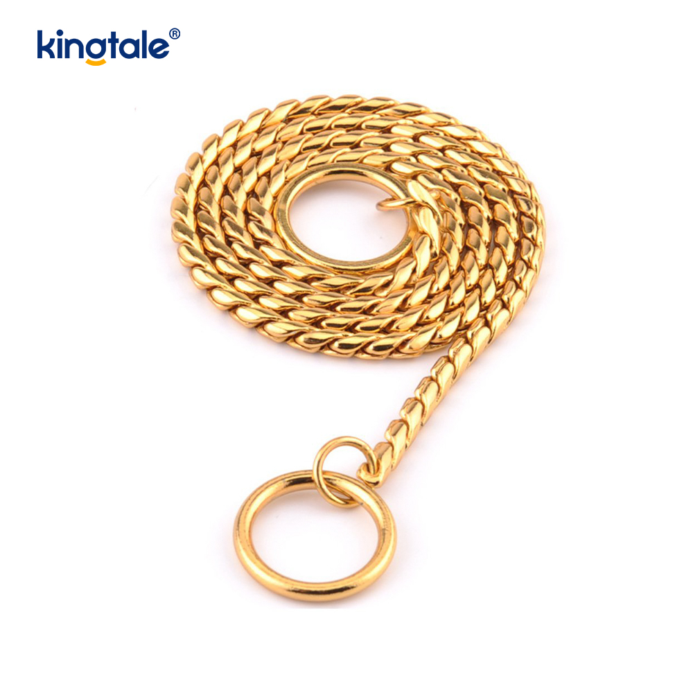 Coleira de cobre pura para cães cobra de metal para cães pequenos e médios