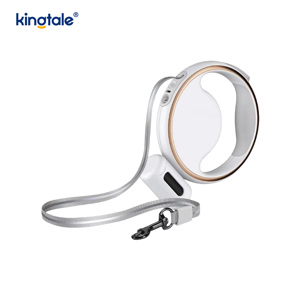 Trela ​​de nylon retrátil automática da coleira de cão da iluminação conduzida moderna simples