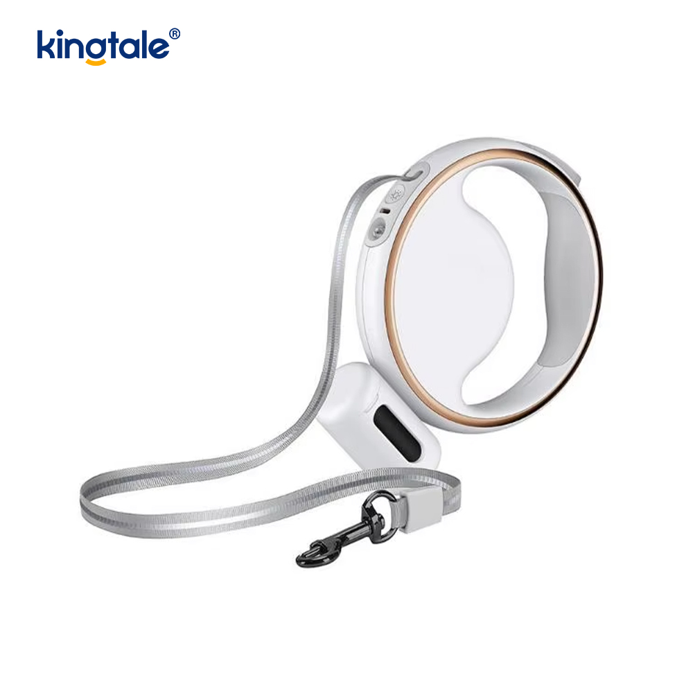 Trela ​​de nylon retrátil automática da coleira de cão da iluminação conduzida moderna simples