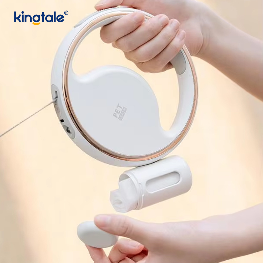 Trela ​​de nylon retrátil automática da coleira de cão da iluminação conduzida moderna simples
