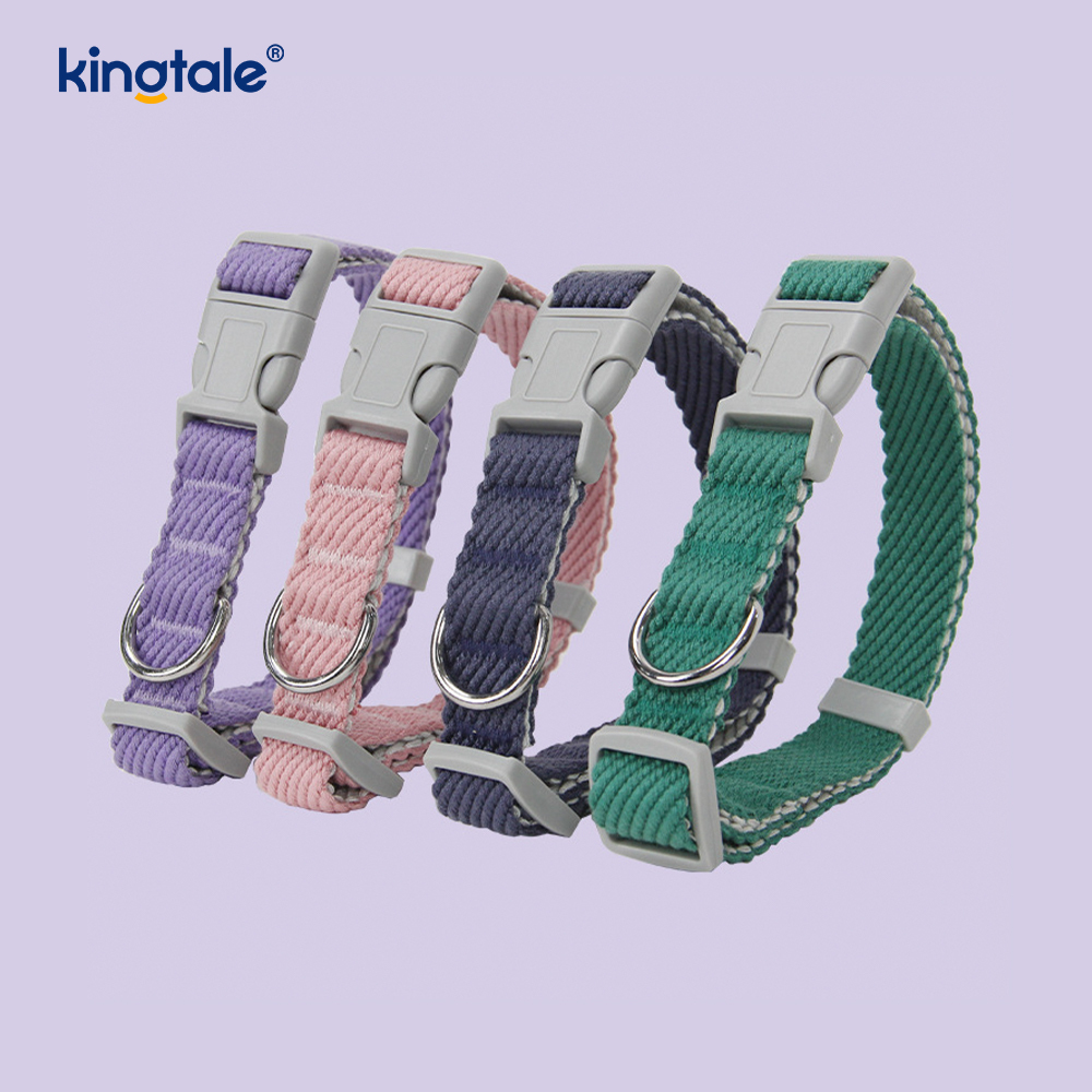 Conjunto de coleira de arnês para cães com padrão de impressão OEM / ODM personalizado