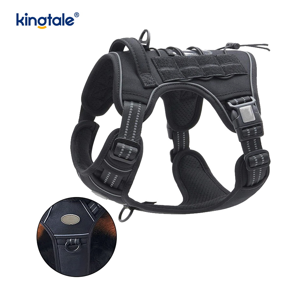 Sólido sem tração Nylon Heavy Duty Dog Belt Vest Training Harnesses Peito
