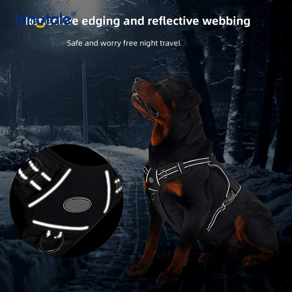 Sólido sem tração Nylon Heavy Duty Dog Belt Vest Training Harnesses Peito
