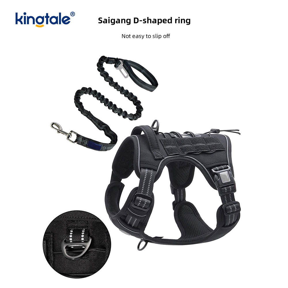 Sólido sem tração Nylon Heavy Duty Dog Belt Vest Training Harnesses Peito