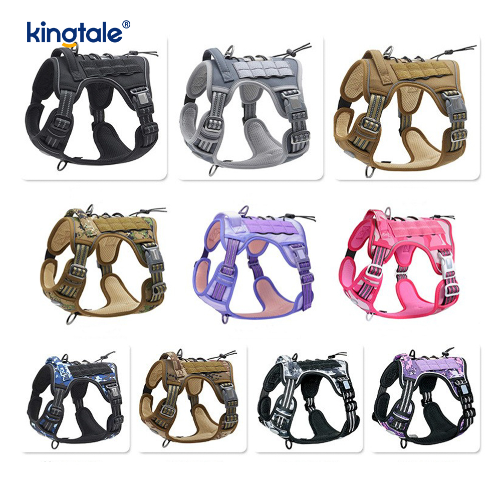 Sólido sem tração Nylon Heavy Duty Dog Belt Vest Training Harnesses Peito