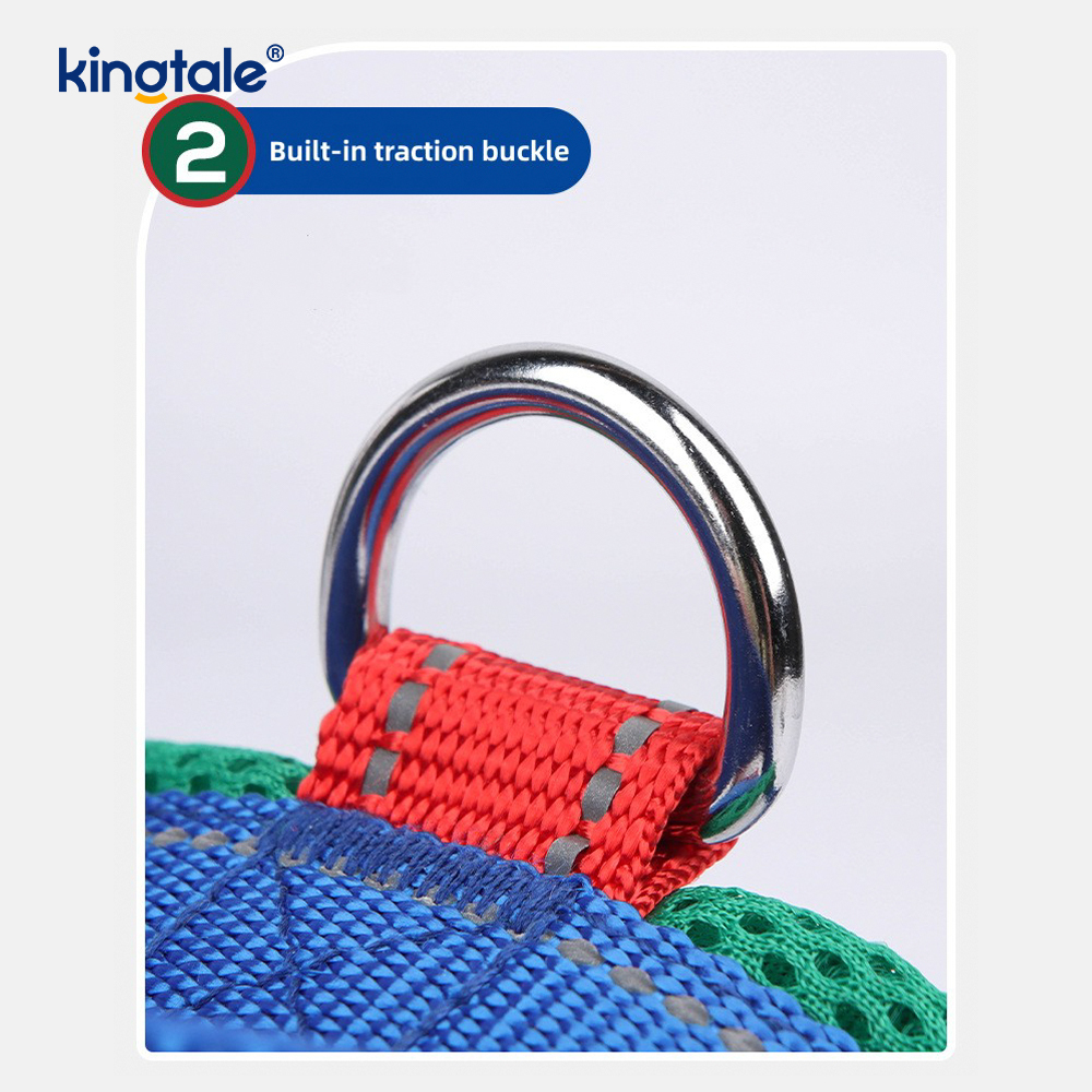 Conjunto de arnês para cães de estimação reflexivo de nylon ajustável por atacado personalizado