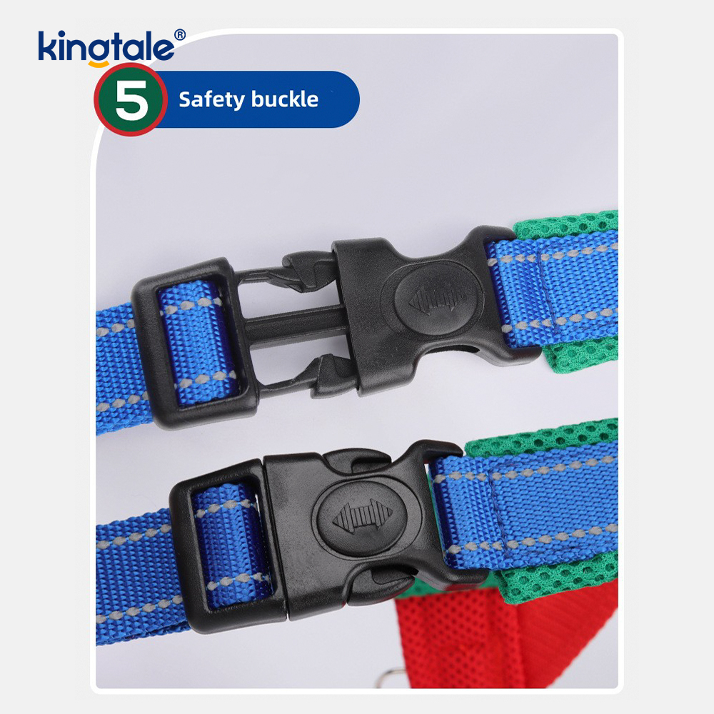 Conjunto de arnês para cães de estimação reflexivo de nylon ajustável por atacado personalizado