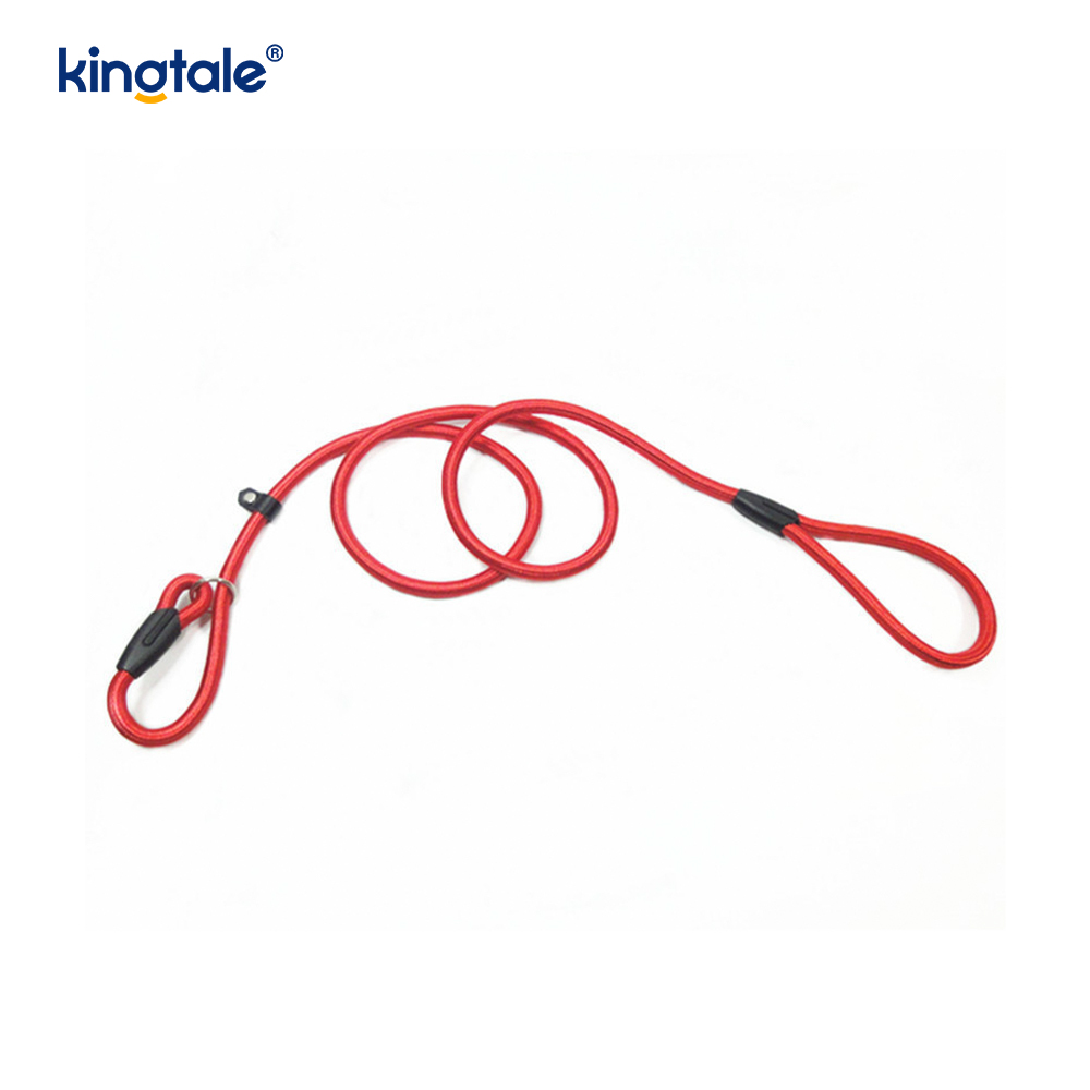 Coleira de cachorro com chumbo deslizante, trela de corda de nylon forte, trela de treinamento de cachorro para animais de estimação