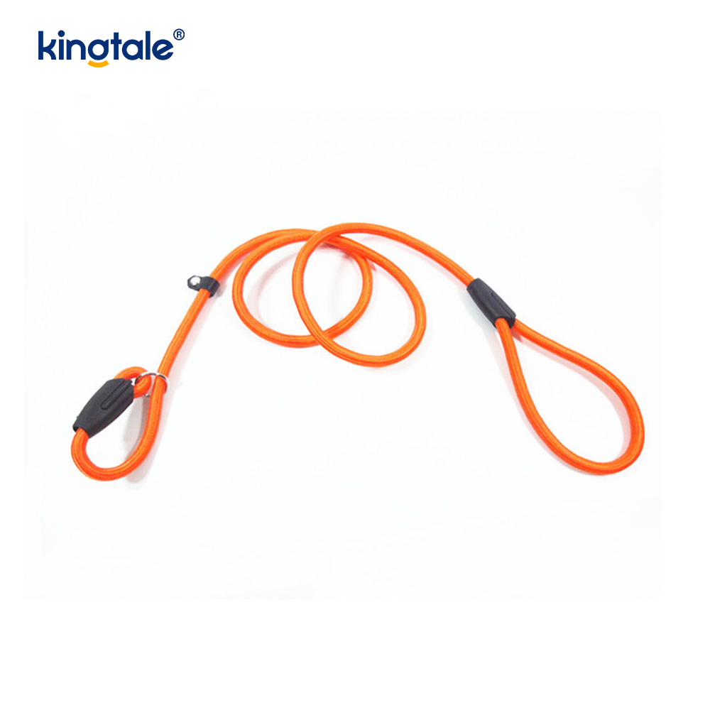 Coleira de cachorro com chumbo deslizante, trela de corda de nylon forte, trela de treinamento de cachorro para animais de estimação
