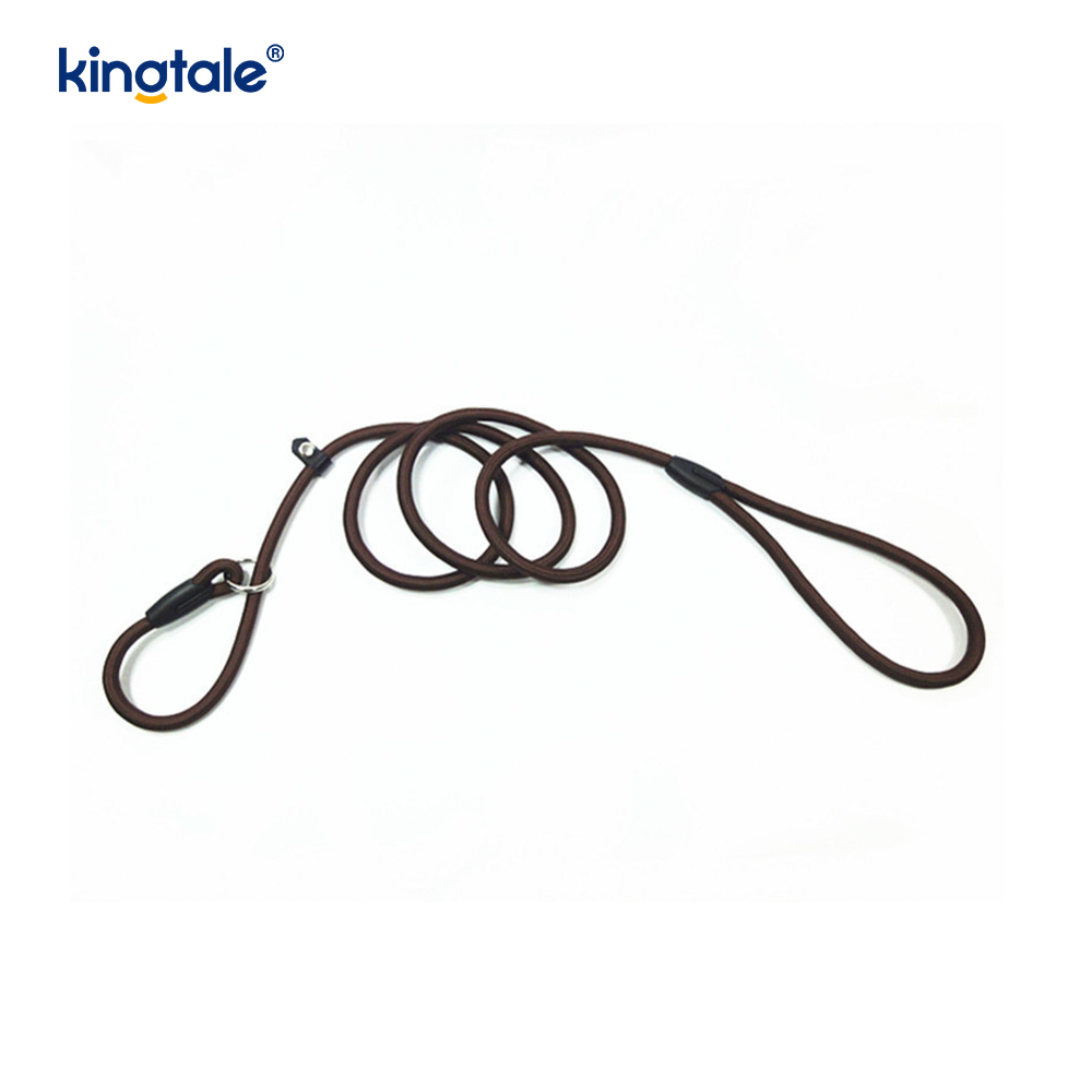 Coleira de cachorro com chumbo deslizante, trela de corda de nylon forte, trela de treinamento de cachorro para animais de estimação
