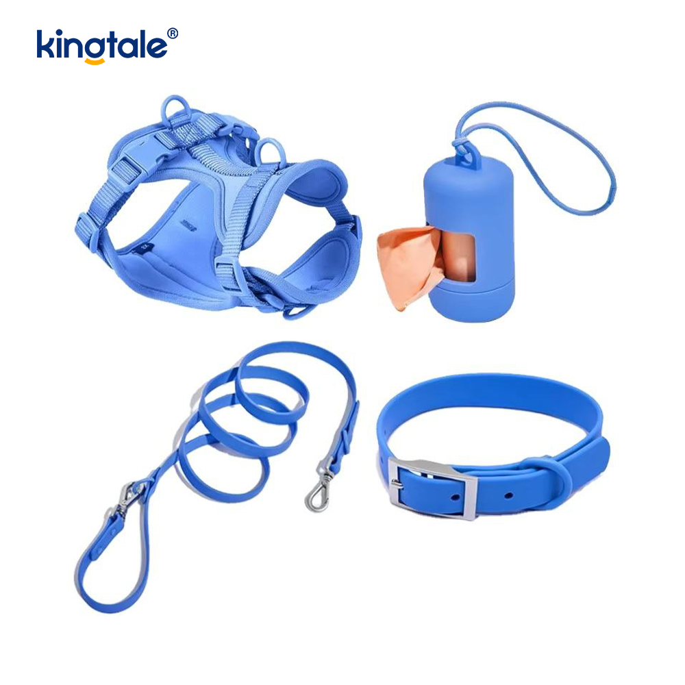 Coleira de arnês para cães à prova d'água leve e elegante personalizada em PVC