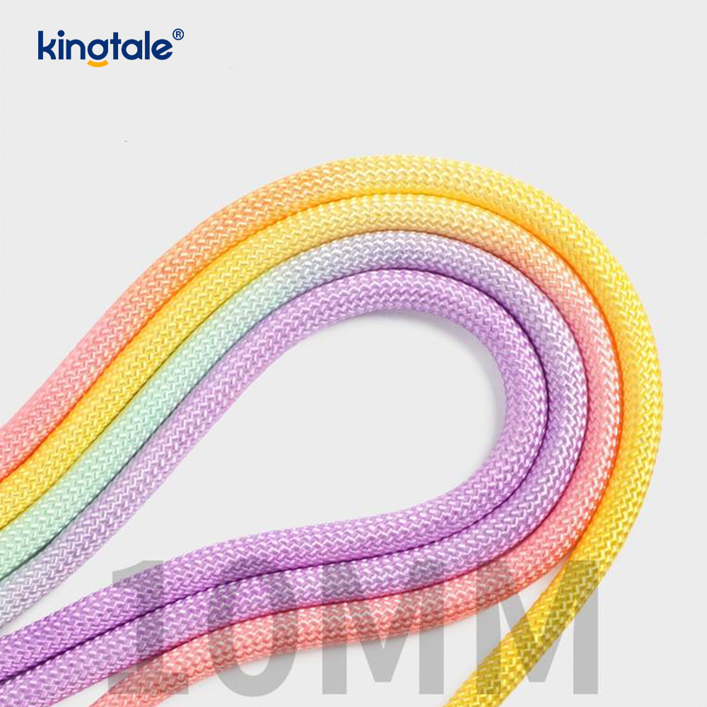 Nenhuma trela colorida durável do deslizamento do cão do punho dobro de nylon ajustável durável da tração