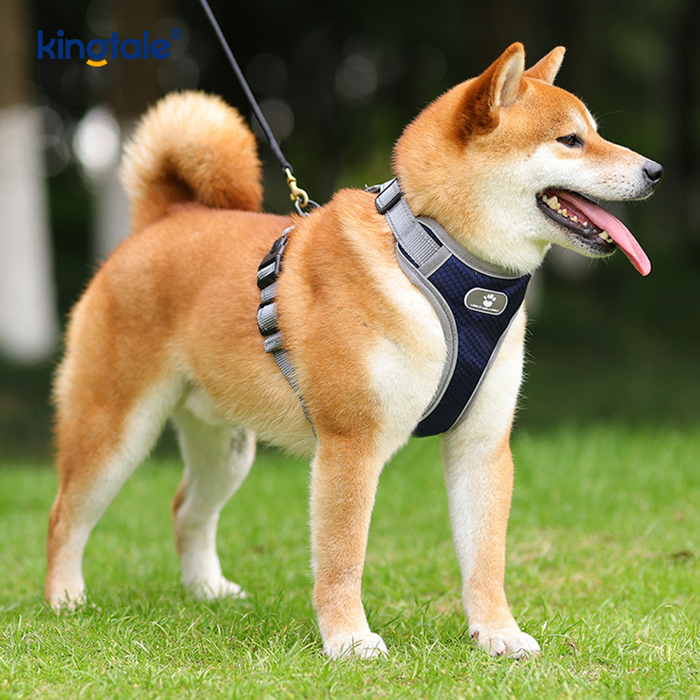 Ajustável Soft Acolchoado No-Pull Pet Harness Reflexivo Dog Oxford Vest