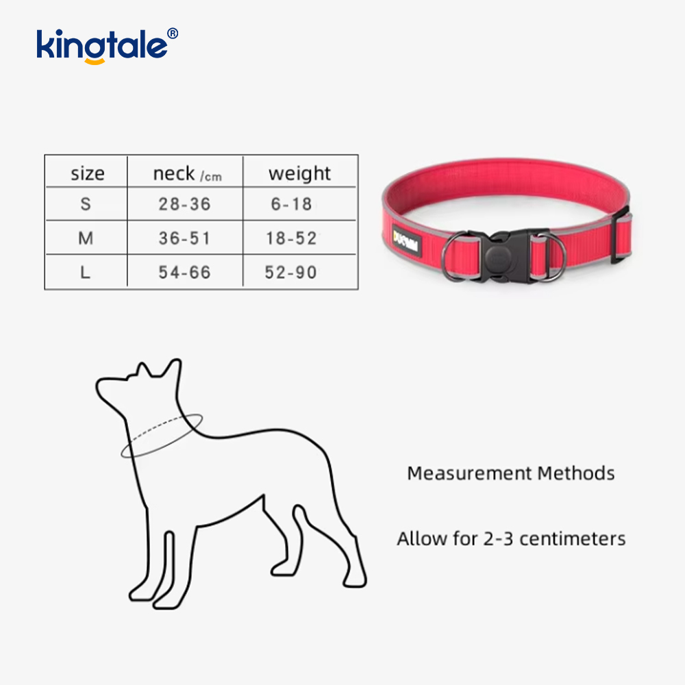 Coleiras piscantes seguras de poliéster ajustável para cães e gatos