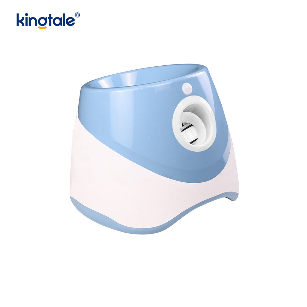 Lançador de bola automático com 3 mini bolas de tênis brinquedos para cães ao ar livre