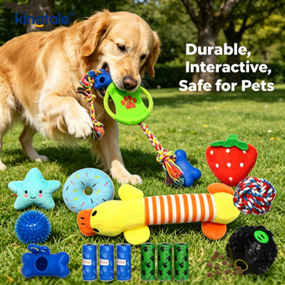 Conjunto de brinquedos para animais de estimação com bolas de corda de algodão reforçadas para dentição de cachorro
