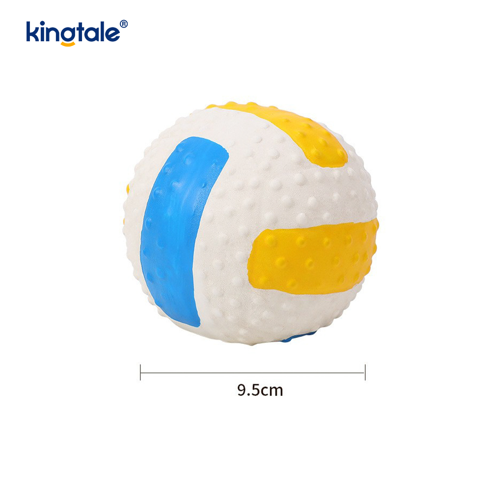 Brinquedos de látex que fazem barulho para animais de estimação (futebol, futebol, vôlei)