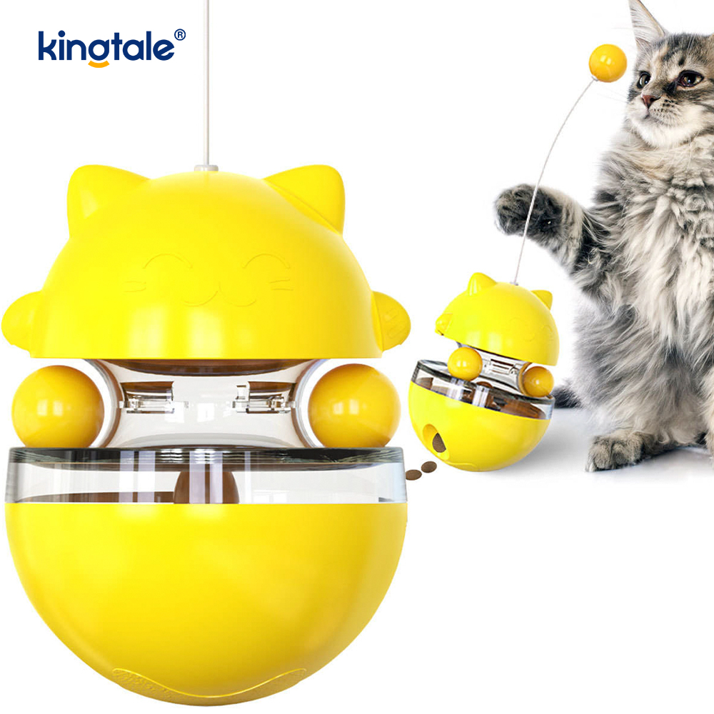 Brinquedo interativo para gatos, o copo provoca o gato e perde a bola Novo brinquedo para gatos