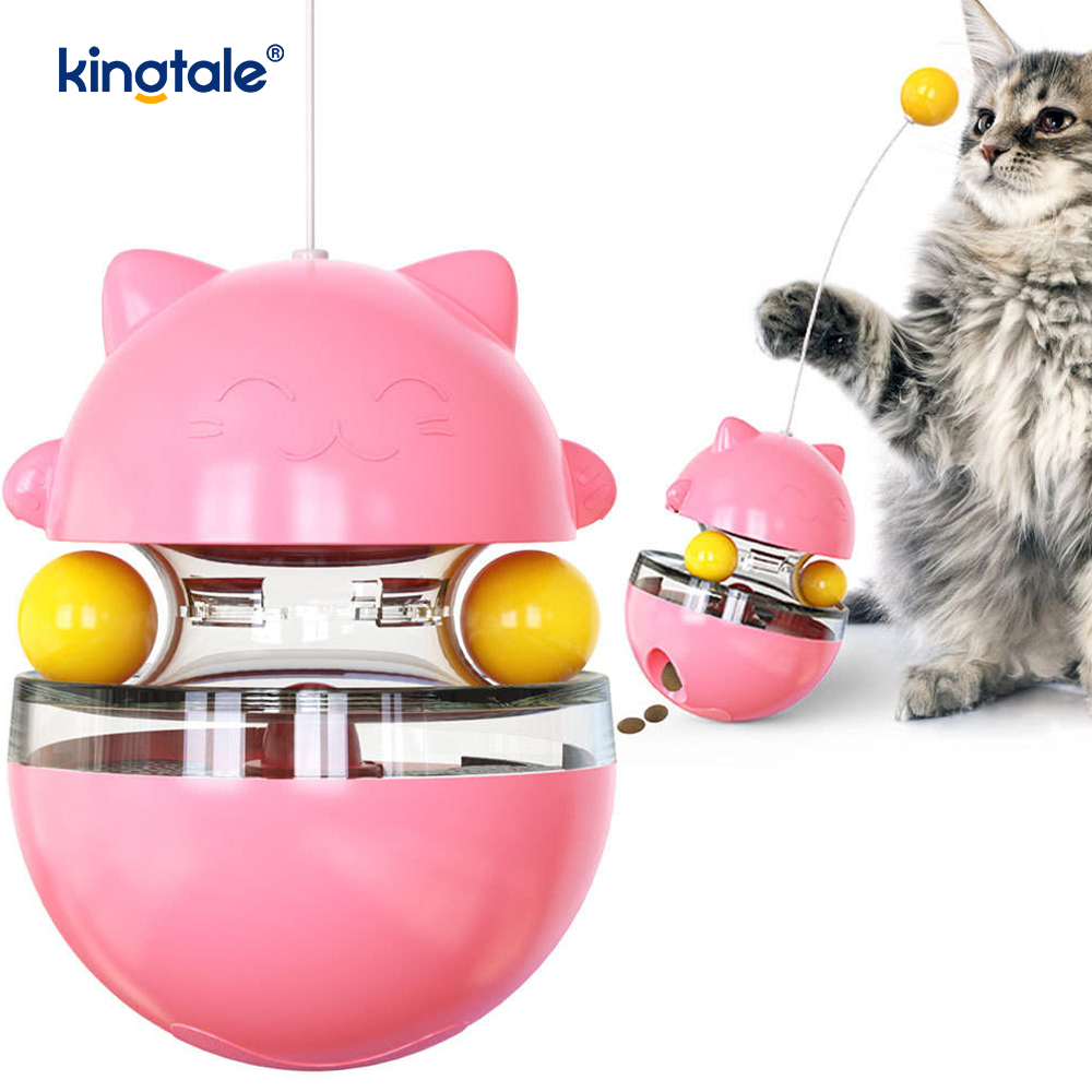 Brinquedo interativo para gatos, o copo provoca o gato e perde a bola Novo brinquedo para gatos