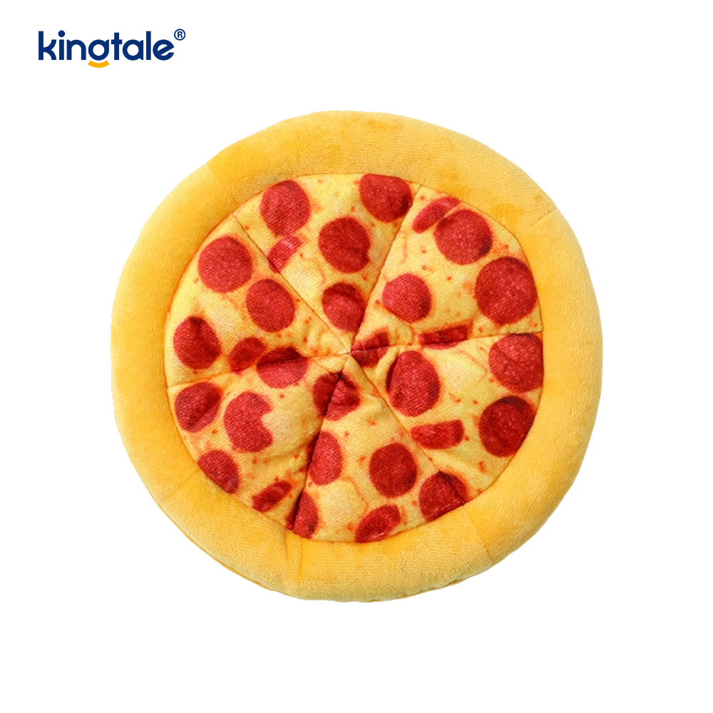 Brinquedos divertidos para mastigar para animais de estimação - Pizza e Donut