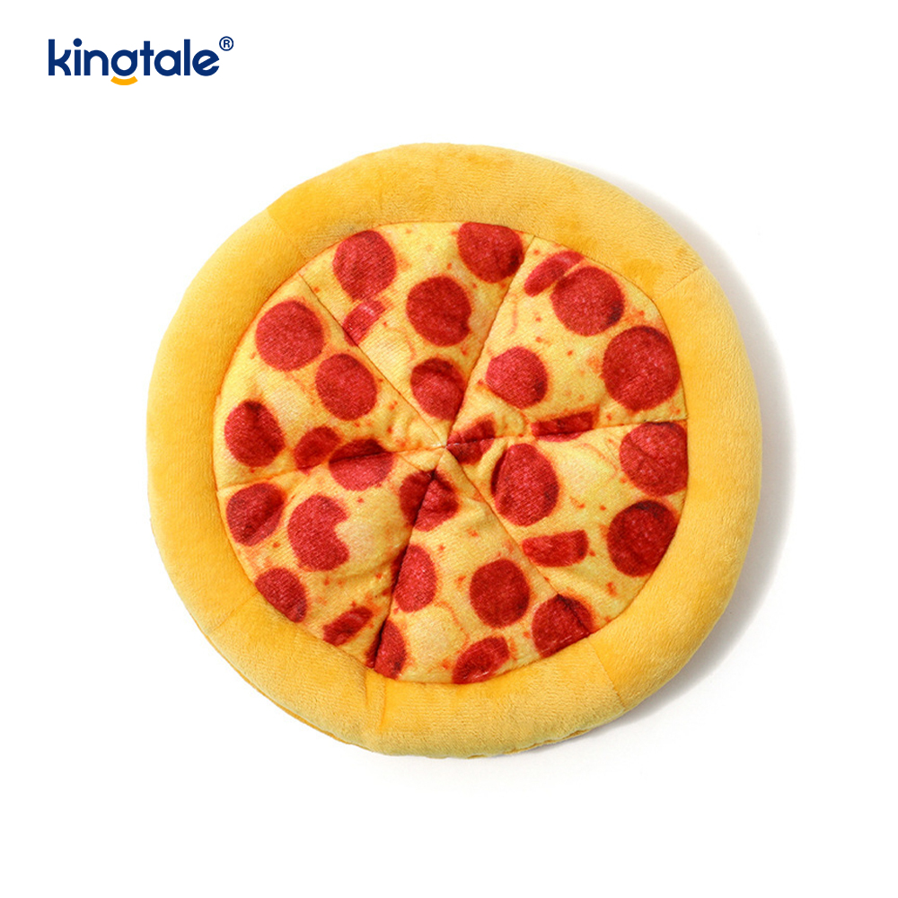Brinquedos divertidos para mastigar para animais de estimação - Pizza e Donut