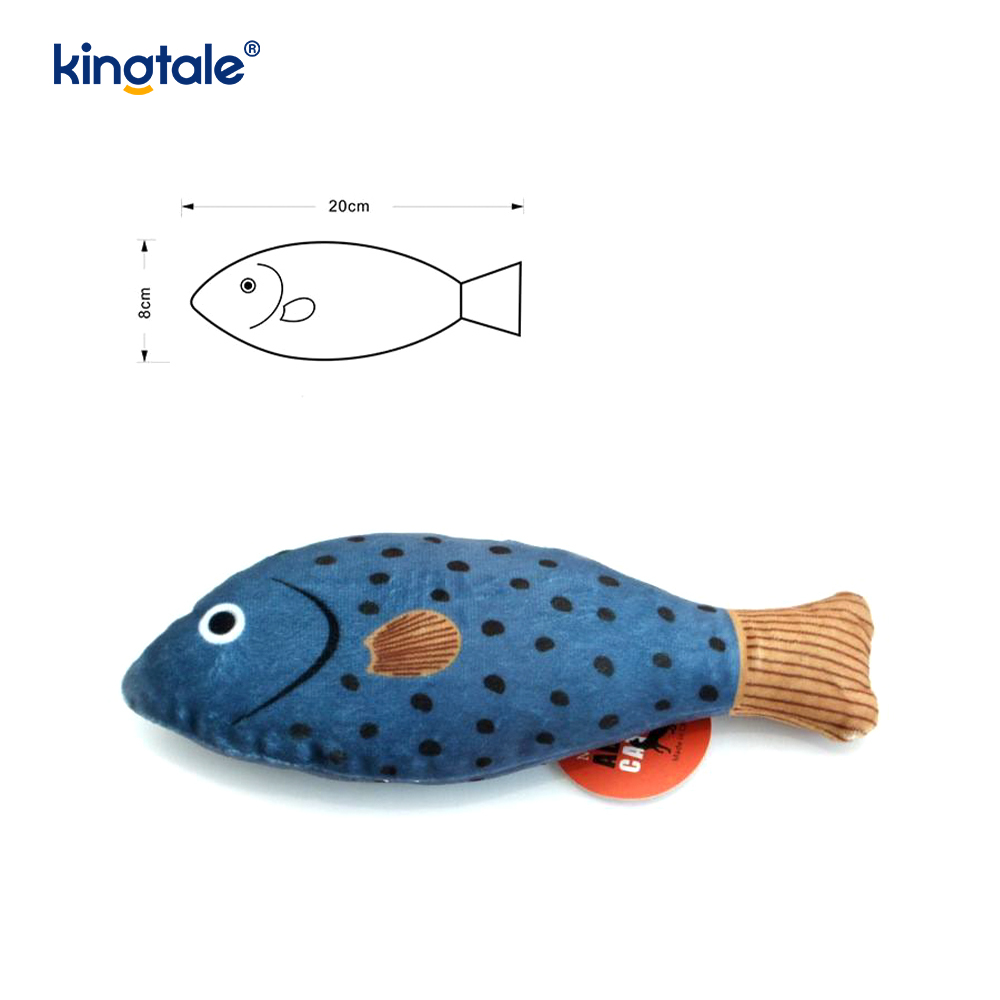 Brinquedos para gatos Catnip tranquilizantes e estridentes com vários peixes realistas
